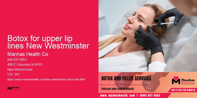 Botox injections for facial wrinkles Botox for upper lip lines New Westminster