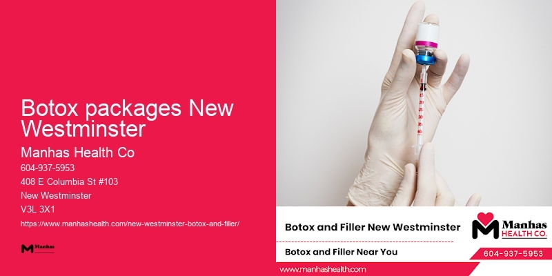 Botox consultation and treatment Botox packages New Westminster