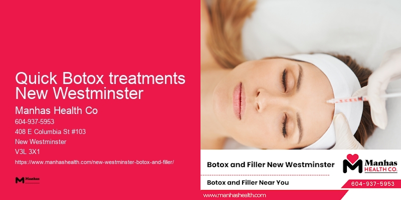 Botox for facial aging signs Quick Botox treatments New Westminster