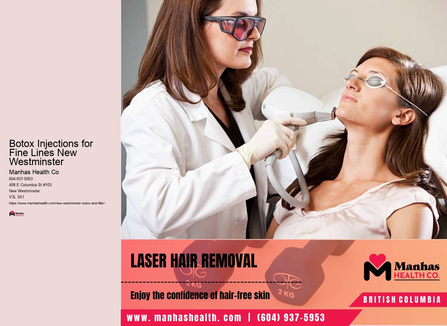 Rejuvenating facial injections New Westminster