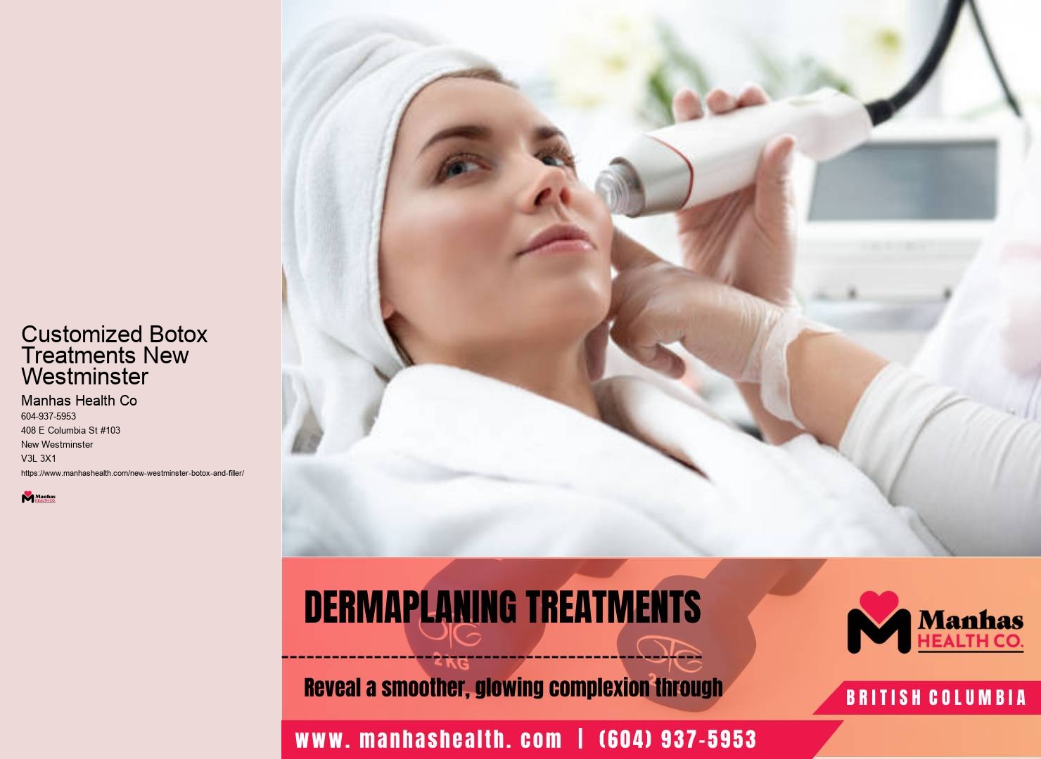 Botox treatments for facial rejuvenation in New Westminster