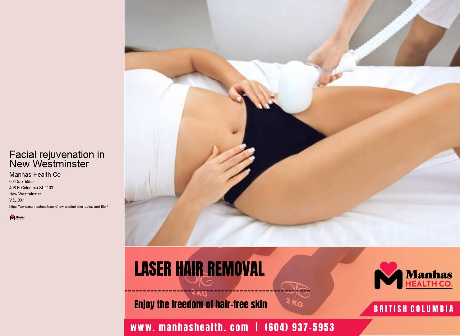 Facial injections in New Westminster